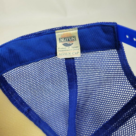 Vintage Pabst Blue Ribbon PBR Snapback Hat Red White Blue Foam Rope Nissun Cap - Picture 8 of 9